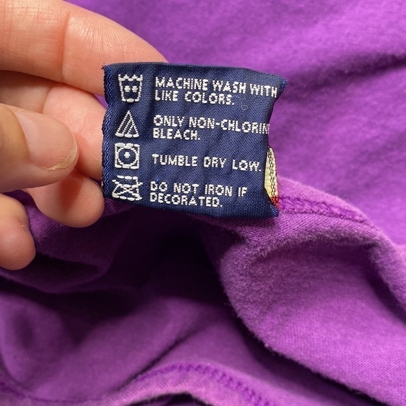 Vintage Polar Graphics Alaska Purple Sleep Shirt OSFA (XL) - Picture 8 of 10